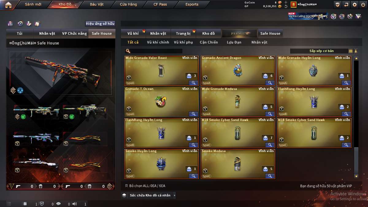 shop acc cf uy tin gia re